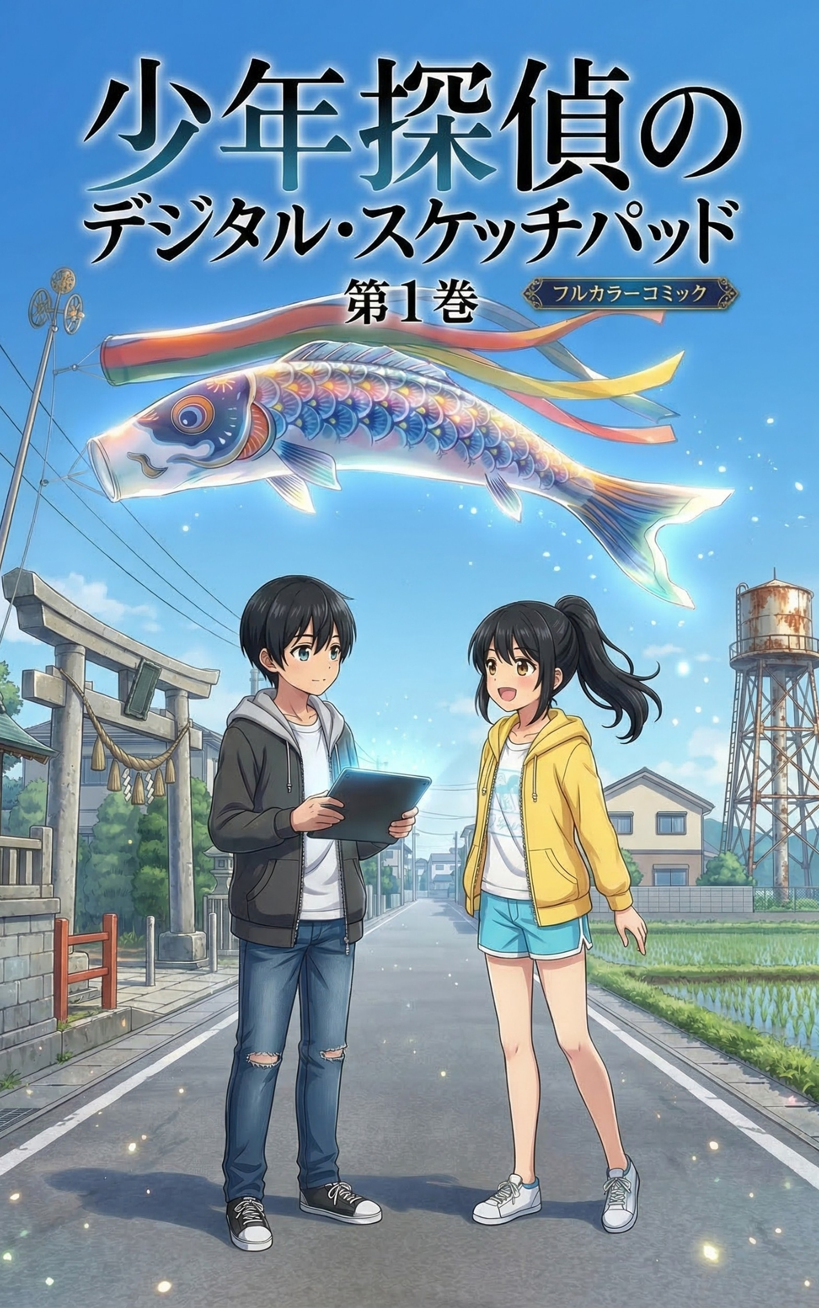 少年探偵のデジタル・スケッチパッド 漫画 第1巻 書籍カバー